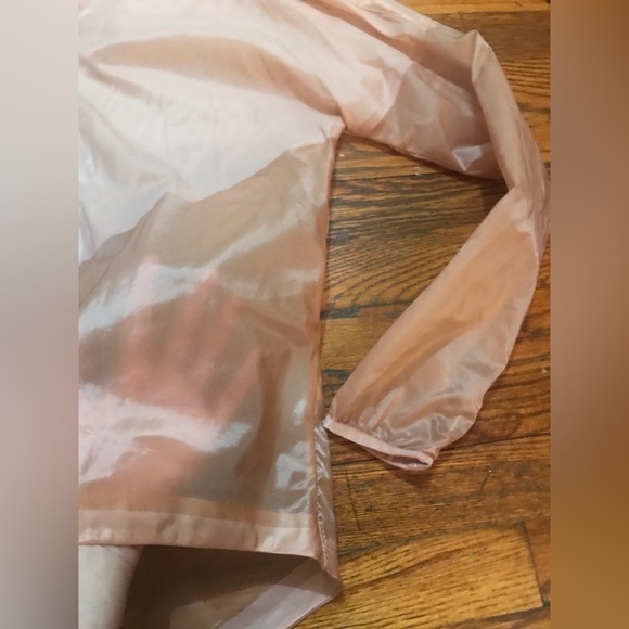 Nike Semi-Sheer Rose Pink Hooded Nylon Running Jacket XS S - Picture 4 of 6